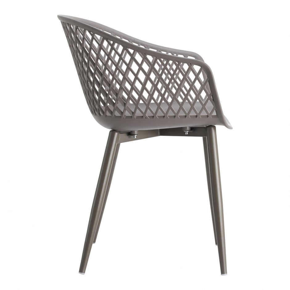 Piazza Outdoor Chair Grey - Set of 2 by Moe's Home at Eve Furniture