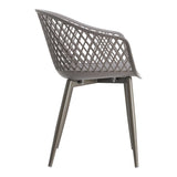 Piazza Outdoor Chair Grey - Set of 2 by Moe's Home at Eve Furniture