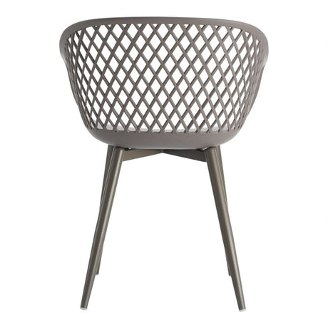 Piazza Outdoor Chair Grey - Set of 2 by Moe's Home at Eve Furniture