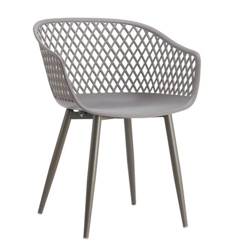 Piazza Outdoor Chair Grey - Set of 2 by Moe's Home at Eve Furniture