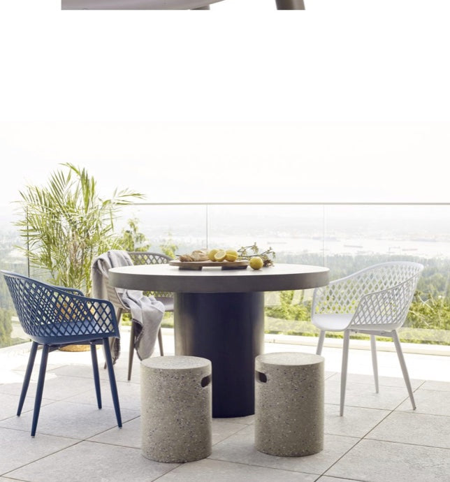 Piazza Outdoor Chair Grey - Set of 2 by Moe's Home at Eve Furniture