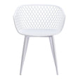 Piazza Outdoor Chair White - Set of 2 by Moe's Home at Eve Furniture