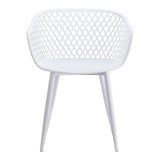 Piazza Outdoor Chair White - Set of 2 by Moe's Home at Eve Furniture