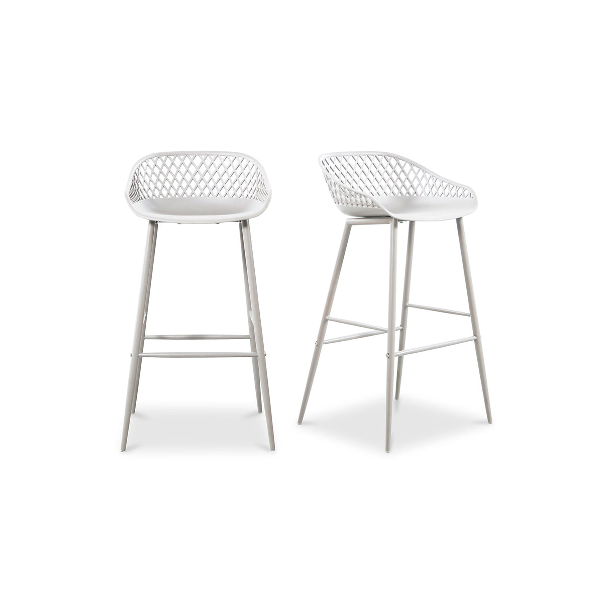 Piazza White Outdoor Barstool (Set of 2) by MOES at Eve Furniture