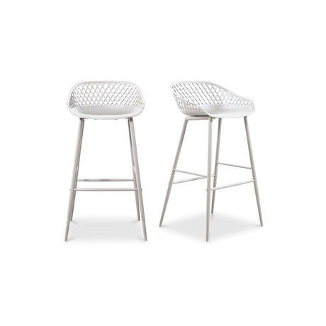 Piazza White Outdoor Barstool (Set of 2) by MOES at Eve Furniture