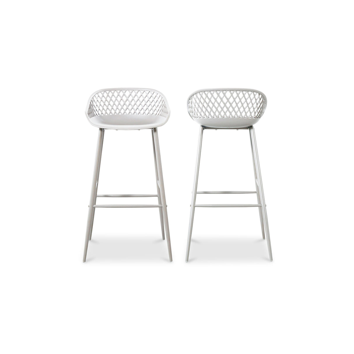 Piazza White Outdoor Barstool (Set of 2) by MOES at Eve Furniture