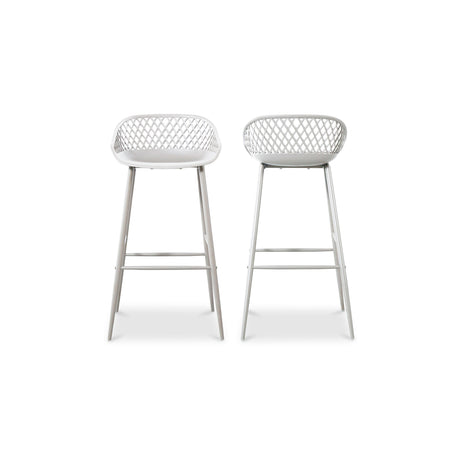 Piazza White Outdoor Barstool (Set of 2) by MOES at Eve Furniture