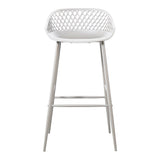 Piazza White Outdoor Barstool (Set of 2) by MOES at Eve Furniture