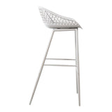Piazza White Outdoor Barstool (Set of 2) by MOES at Eve Furniture