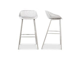 Piazza White Outdoor Barstool (Set of 2) by MOES at Eve Furniture