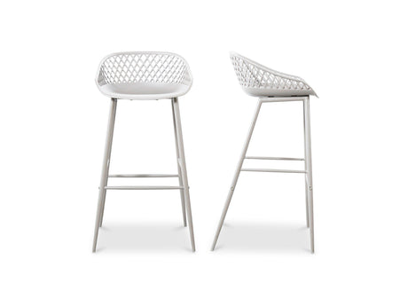 Piazza White Outdoor Barstool (Set of 2) by MOES at Eve Furniture