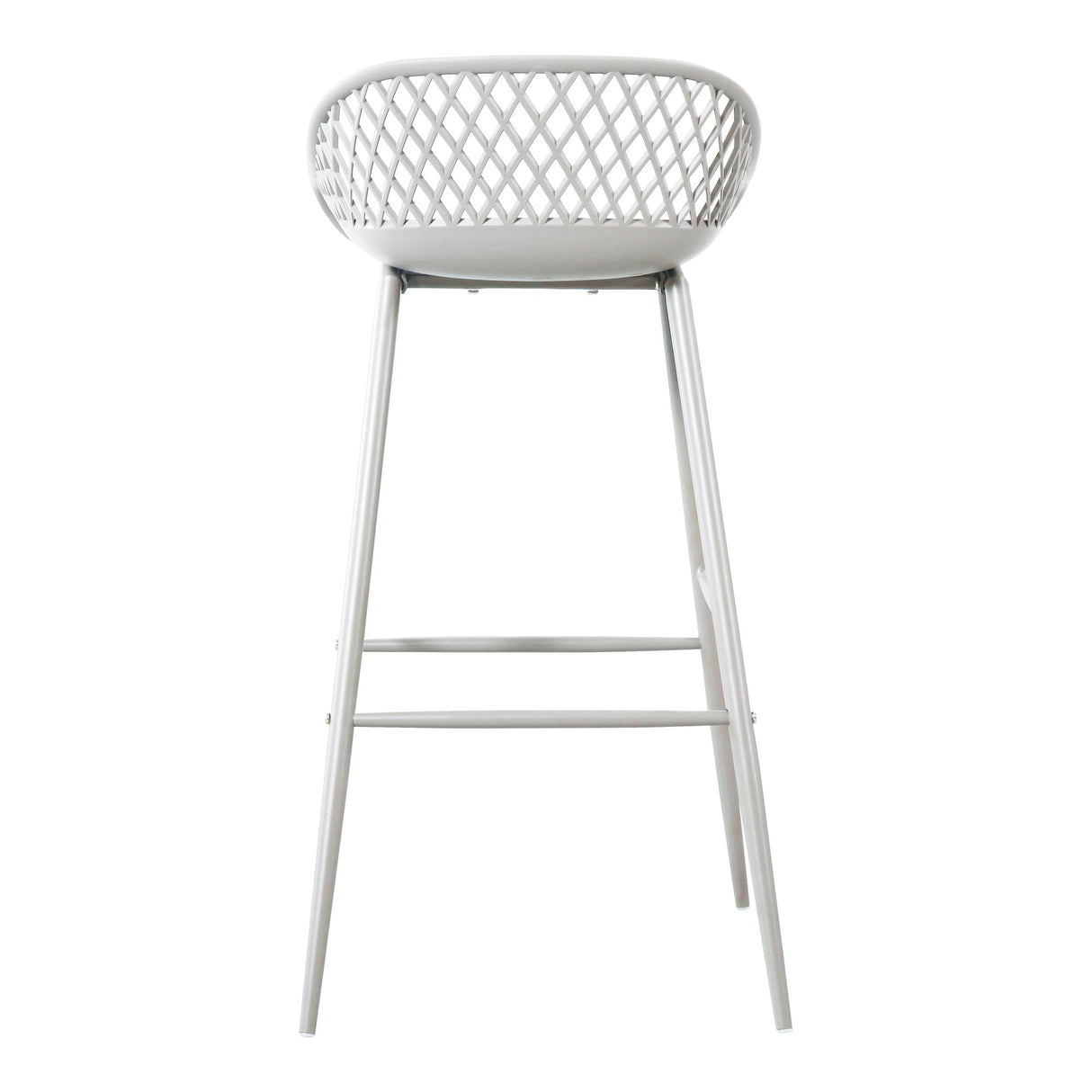 Piazza White Outdoor Barstool (Set of 2) by Moe's Home at Eve Furniture