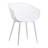 Piazza White Outdoor Chair (Set of 2) by Moe's Home at Eve Furniture