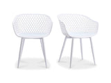 Piazza White Outdoor Chair (Set of 2) by Moe's Home at Eve Furniture