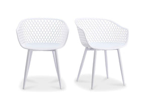Piazza White Outdoor Chair (Set of 2) by Moe's Home at Eve Furniture
