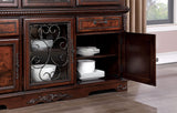 Picardy Brown Cherry Hutch & Buffet by Furniture of America at Eve Furniture
