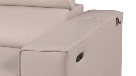 Picasso Beige 7-Piece 3 Power Reclining Sectional by New Era Innovations at Eve Furniture