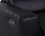 Picasso Black 7-Piece 3 Power Reclining Sectional by New Era Innovations at Eve Furniture