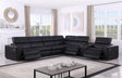 Picasso Black 7-Piece 3 Power Reclining Sectional by New Era Innovations at Eve Furniture