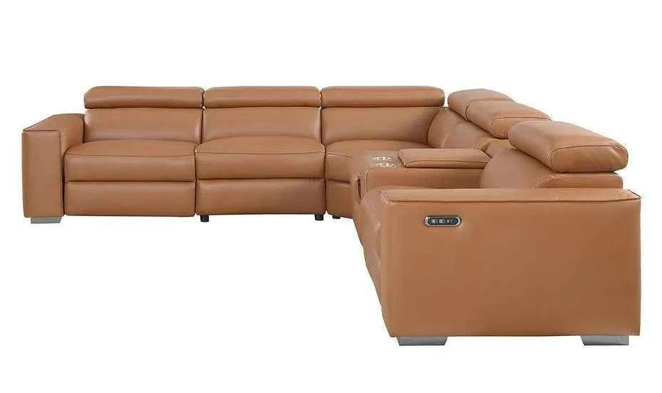 Picasso Carmel 6-Piece 2-Power Reclining Sectional by New Era Innovations at Eve Furniture