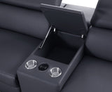 Picasso Dark Grey 6-Piece 2 Power Reclining Sectional by New Era Innovations at Eve Furniture