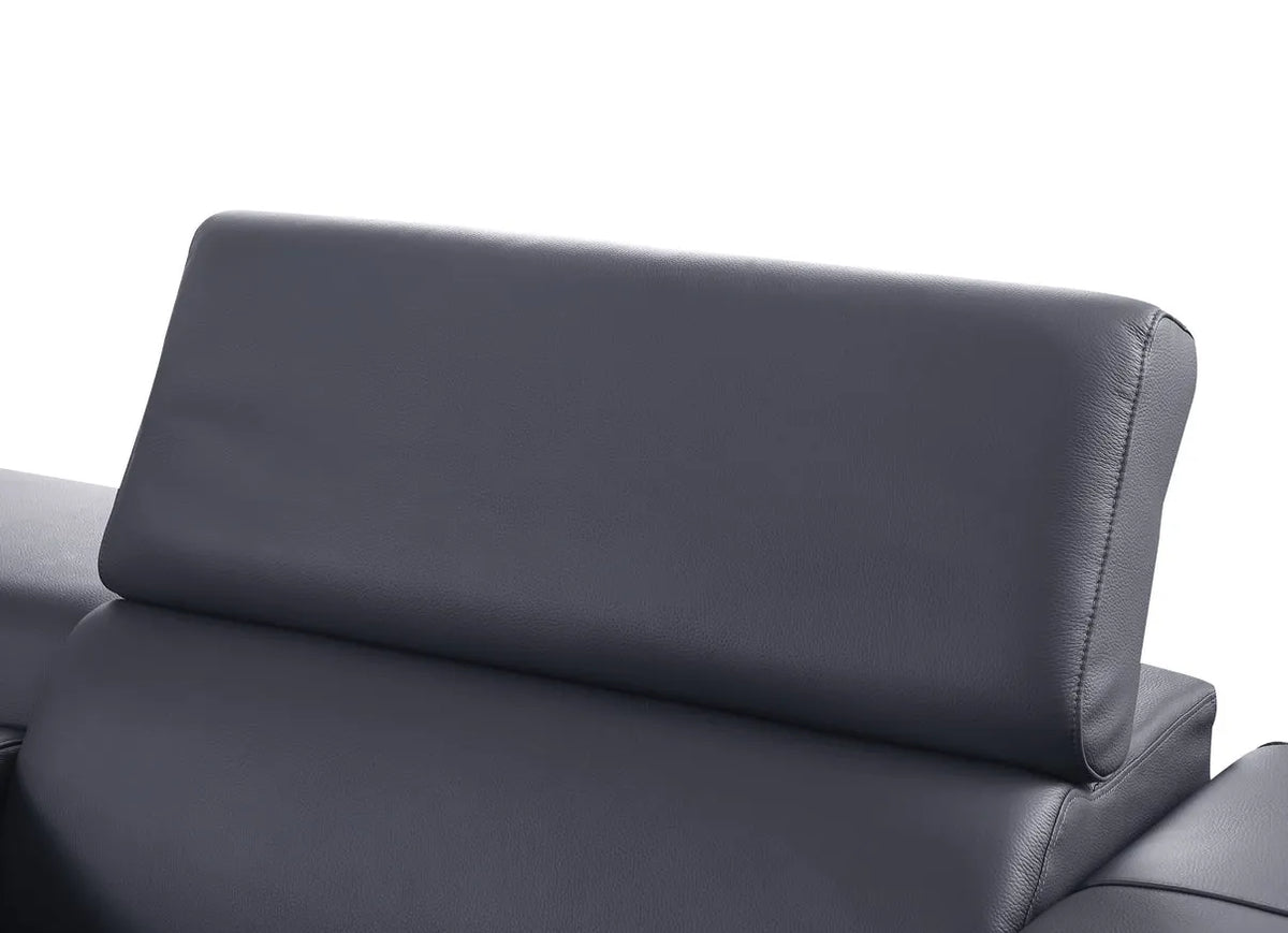Picasso Dark Grey 7-Piece 3 Power Reclining Sectional by New Era Innovations at Eve Furniture