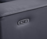 Picasso Dark Grey 7-Piece 3 Power Reclining Sectional by New Era Innovations at Eve Furniture