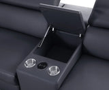 Picasso Dark Grey 7-Piece 3 Power Reclining Sectional by New Era Innovations at Eve Furniture