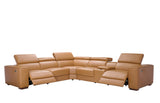 Picasso II Caramel 6-Piece 2 Power Reclining Sectional by New Era Innovations at Eve Furniture