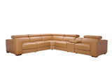 Picasso II Caramel 6-Piece 2 Power Reclining Sectional by New Era Innovations at Eve Furniture