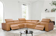 Picasso II Caramel 6-Piece 2 Power Reclining Sectional by New Era Innovations at Eve Furniture