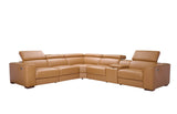 Picasso II Caramel 7-Piece 3 Power Reclining Sectional by New Era Innovations at Eve Furniture