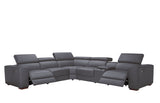 Picasso II Dark Grey 6-Piece 2 Power Reclining Sectional by New Era Innovations at Eve Furniture