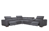 Picasso II Dark Grey 7-Piece 3 Power Reclining Sectional by New Era Innovations at Eve Furniture