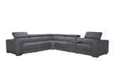 Picasso II Dark Grey 7-Piece 3 Power Reclining Sectional by New Era Innovations at Eve Furniture