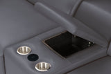 Picasso II Dark Grey 7-Piece 3 Power Reclining Sectional by New Era Innovations at Eve Furniture