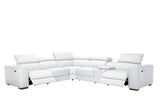 Picasso II White 7-Piece 3 Power Reclining Sectional by New Era Innovations at Eve Furniture