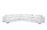 Picasso II White 7-Piece 3 Power Reclining Sectional by New Era Innovations at Eve Furniture