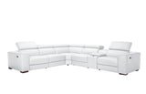 Picasso II White 7-Piece 3 Power Reclining Sectional by New Era Innovations at Eve Furniture