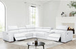 Picasso II White 7-Piece 3 Power Reclining Sectional by New Era Innovations at Eve Furniture