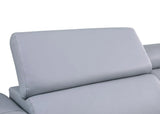 Picasso Light Blue 6-Piece 2-Power Reclining Sectional by New Era Innovations at Eve Furniture