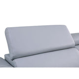 Picasso Light Blue 7-Piece 3-Power Reclining Sectional by New Era Innovations at Eve Furniture