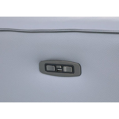 Picasso Light Blue 7-Piece 3-Power Reclining Sectional by New Era Innovations at Eve Furniture