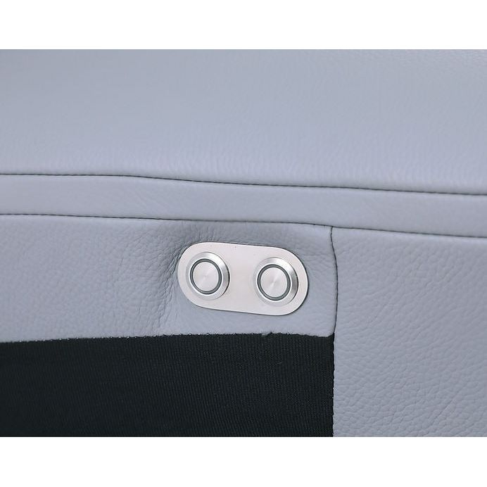 Picasso Light Blue 7-Piece 3-Power Reclining Sectional by New Era Innovations at Eve Furniture