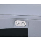 Picasso Light Blue 7-Piece 3-Power Reclining Sectional by New Era Innovations at Eve Furniture