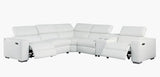 Picasso White 6 Piece 2 Power Sectional Sectional by New Era Innovations at Eve Furniture
