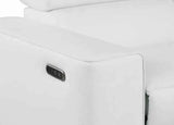 Picasso White 6 Piece 2 Power Sectional Sectional by New Era Innovations at Eve Furniture