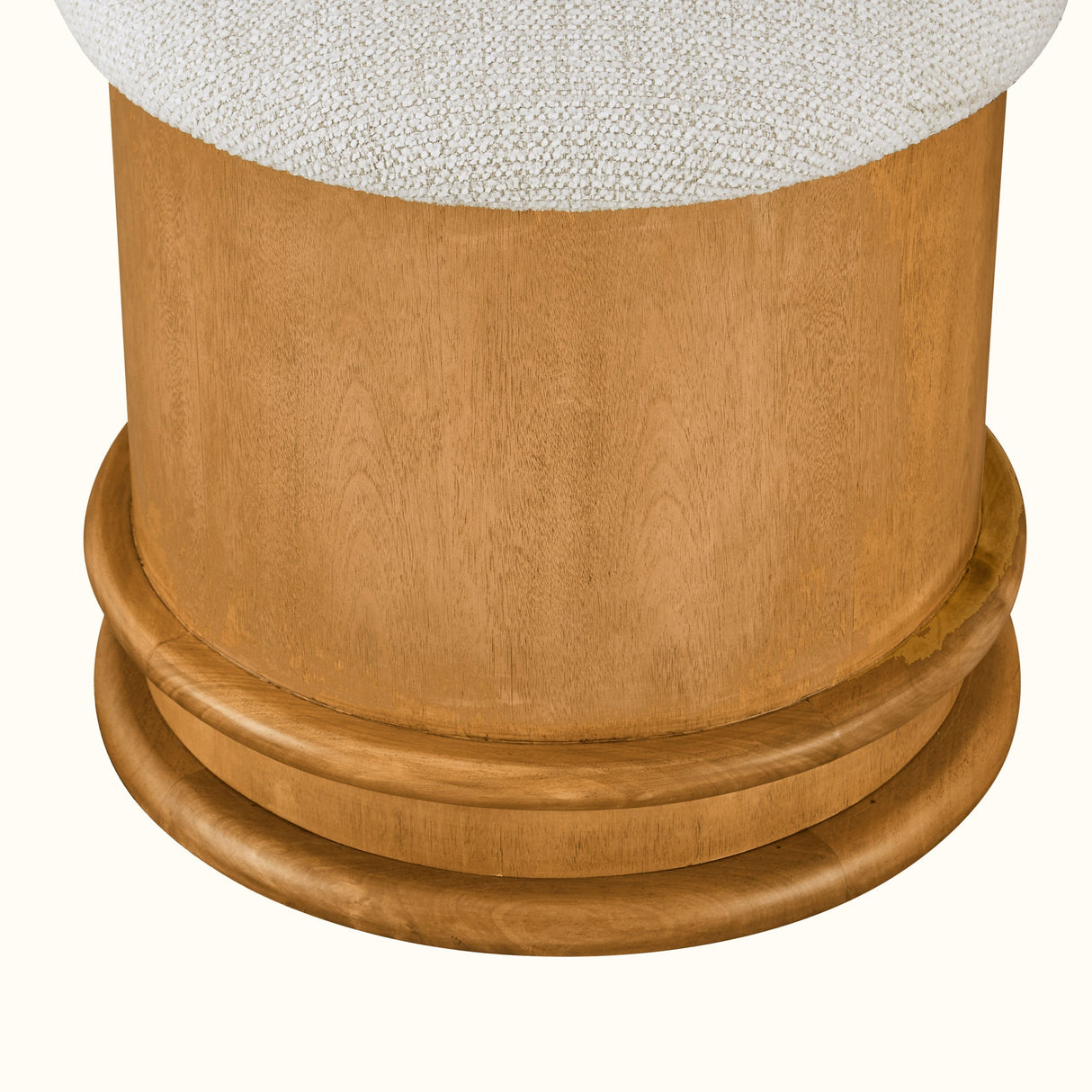 Piccolo Flecked Oatmeal/Brown Storage Stool by Moe's Home at Eve Furniture