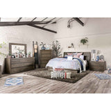 Pickstown Light Walnut Queen Bed by Furniture of America at Eve Furniture
