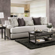 Picotee Light Gray/Charcoal Sofa by Furniture of America at Eve Furniture